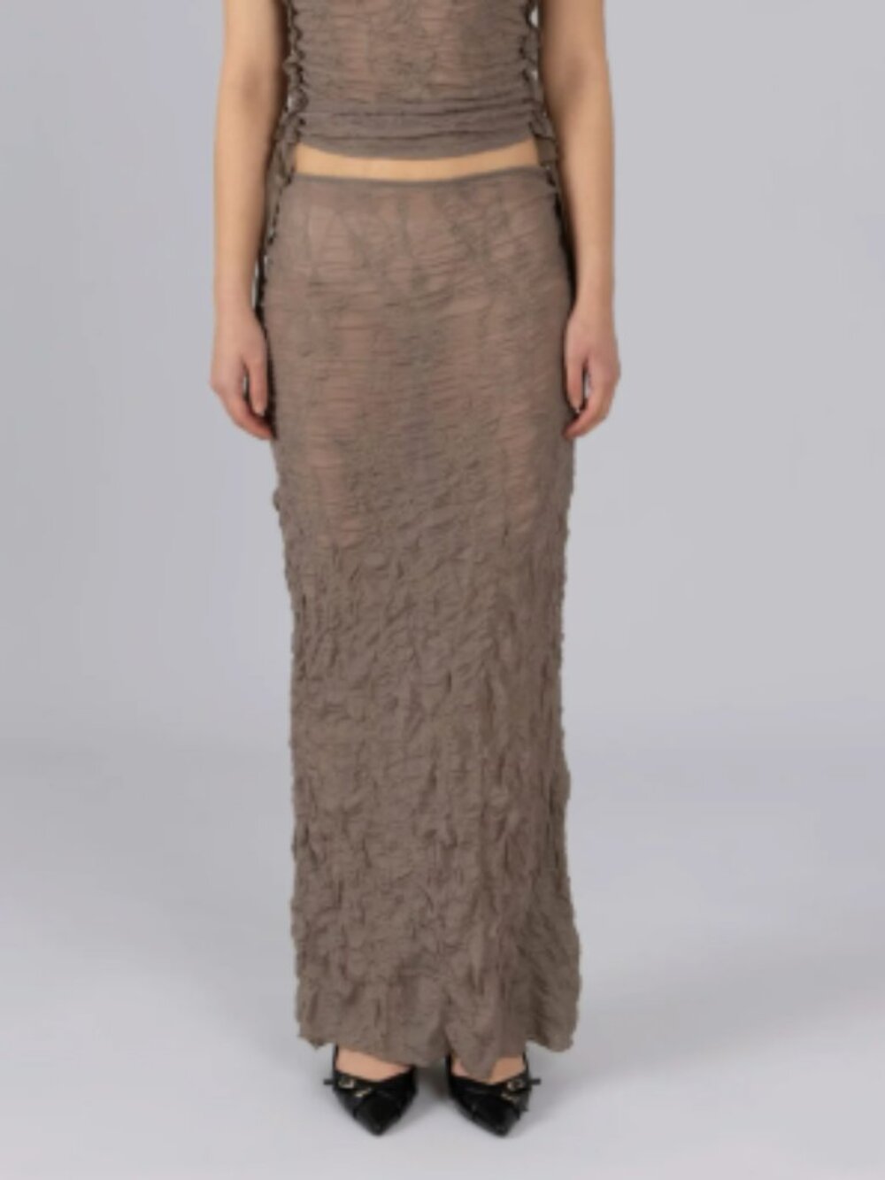 ESTHE Women's Jacquard Maxi Skirt Size XS